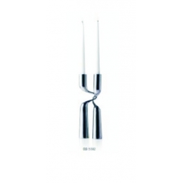 Double candleholder - steel